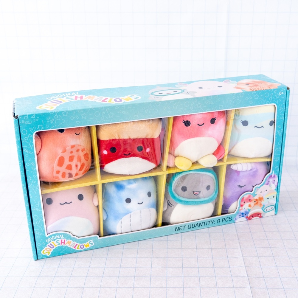 NIB! Squishmallows 5” Mini 8-Pack, Sealife
